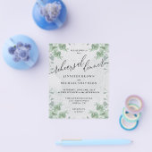 Eukalyptus Greenery Budget Probe Abendessen Flyer (Einzeln)