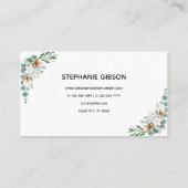 Eukalyptus Greenery Business Card Visitenkarte (Rückseite)