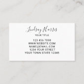 Eukalyptus Greenery Business Card Visitenkarte (Rückseite)