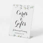 Eukalyptus Greenery Calligraphy Cards & Gifts Sockelschild (Vorderseite)