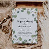 Eukalyptus Greenery Calligraphy Wedding Brunch Einladung