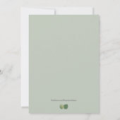 Eukalyptus Greenery Cascade Wedding Einladung (Rückseite)