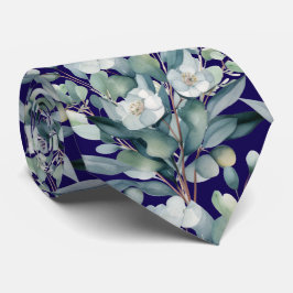 Eukalyptus Greenery Classic Formal Floral Neck Tie Krawatte