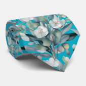 Eukalyptus Greenery Classic Formal Floral Neck Tie Krawatte (Gerollt)