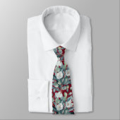 Eukalyptus Greenery Classic Formal Floral Neck Tie Krawatte (Gebunden)