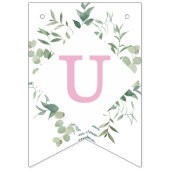 Eukalyptus Greenery Custom Brautparty Wimpelkette (Zweite Fahne)