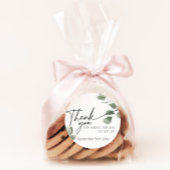 Eukalyptus Greenery Danke schön grün Runder Aufkleber