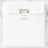 Eukalyptus Greenery Duo 1B Square Sticker (Tasche)