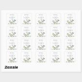 Eukalyptus Greenery Duo 2 Square Sticker (Blatt)