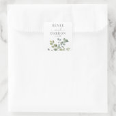 Eukalyptus Greenery Duo 2 Square Sticker (Tasche)