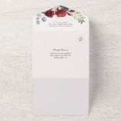 Eukalyptus Greenery Dusty Blue Botanical Wedding All In One Einladung (Außenbereich)