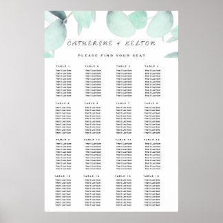 Eukalyptus Greenery Einfaches und modernes Poster