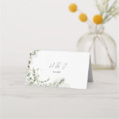 Eukalyptus Greenery Elegant Platzkarte (Rückseite)