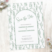 Eukalyptus Greenery Elegant Save the Date Hochzeit