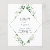 Eukalyptus Greenery Elegant Wedding (Vorderseite)