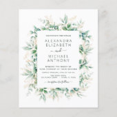 Eukalyptus Greenery Elegant Wedding (Vorderseite)