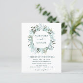Eukalyptus Greenery Elegant Wedding (Stehend Vorderseite)