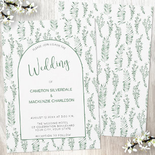 Eukalyptus Greenery Elegant Wedding Einladung