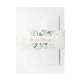 Eukalyptus Greenery Elegant Wedding Einladungsbanderole