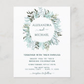 Eukalyptus Greenery Elegant Wedding Flyer (Vorne)