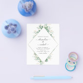 Eukalyptus Greenery Elegant Wedding Flyer (Einzeln)