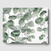 Eukalyptus Greenery Elegant Wedding Gästebuch (Rückseite)