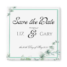 Eukalyptus Greenery Elegant Wedding Save the Date