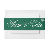 Eukalyptus Greenery Elegante Botanische Hochzeit Einladungsbanderole (Vorderseite Beispiel)