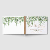 Eukalyptus Greenery Elegante Gold Wedding Gästebuch (Voll)