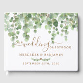 Eukalyptus Greenery Elegante Gold Wedding Gästebuch (Vorderseite)
