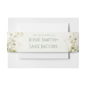 Eukalyptus Greenery Elegante Hochzeit Einladungsbanderole (Vorderseite Beispiel)