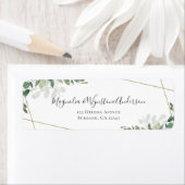 Eukalyptus Greenery Elegante Wedding Label (Insitu)