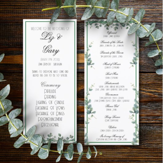 Eukalyptus Greenery Elegantes Minimalistisches Pro Programm