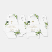 Eukalyptus Greenery Erste Kommunion Geschenkschachtel (Ungefaltet)