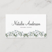 Eukalyptus Greenery Floral Visitenkarte (Vorderseite)