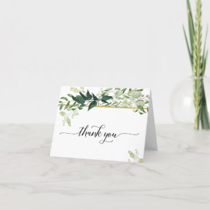 Eukalyptus Greenery Foliage Bridal Vielen Dank Dankeskarte