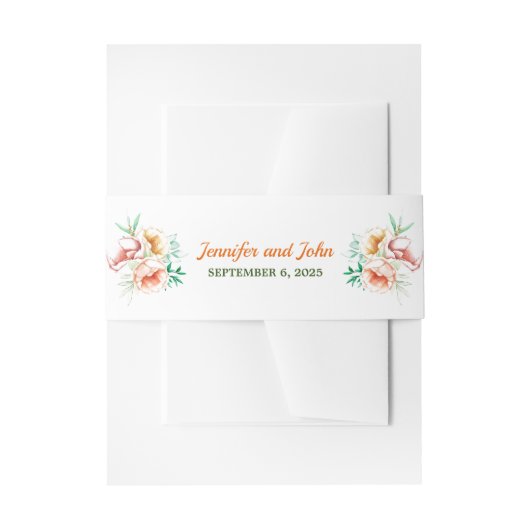 Eukalyptus Greenery Foliage Einladungsbanderole (Vorderseite Beispiel)