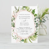Eukalyptus Greenery Foliage Elegante Wedding Save The Date (Stehend Vorderseite)