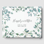 Eukalyptus Greenery FOTO Wedding Guest Gästebuch (Rückseite)