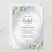 Eukalyptus Greenery Geometric Bridal Luncheon Einladung (Vorderseite)