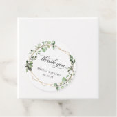 Eukalyptus Greenery Geometric Gold Frame Vielen Da Geschenkanhänger (Beispiel)