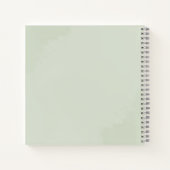 Eukalyptus Greenery Geometric Wedding Gästebuch Notizblock (Rückseite)