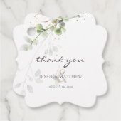 Eukalyptus Greenery Geschenkanhänger (Vorderseite)