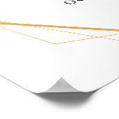 Eukalyptus Greenery Gold Baby Dusche Begrüßungszei Poster (Ecke)