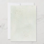 Eukalyptus Greenery Gold Blätter Brautparty Einladung (Rückseite)