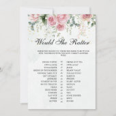 Eukalyptus Greenery Gold Blätter Brautparty-Spiel Einladung (Vorderseite)