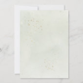 Eukalyptus Greenery Gold Blätter Bridal Luncheon Einladung (Rückseite)