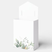 Eukalyptus Greenery Gold Blätter Elegante Hochzeit Geschenkschachtel (Geöffnet)