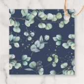 Eukalyptus Greenery Gold Brautparty Vielen Dank Geschenkanhänger (Rückseite)