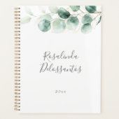 Eukalyptus Greenery Gold Foliage Planer (Vorderseite)